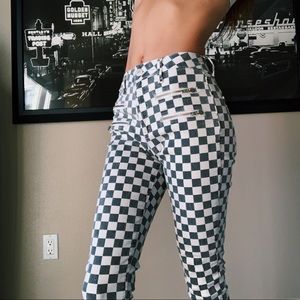 Checkered BDG UrbanOutfitters Zipper Pants